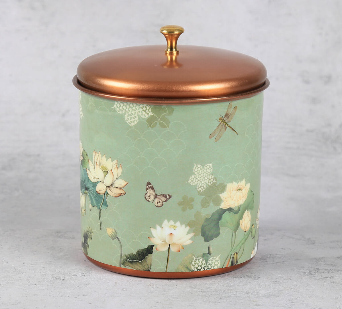 India Circus by Krsnaa Mehta Sage Serenity Steel Cookie Jar