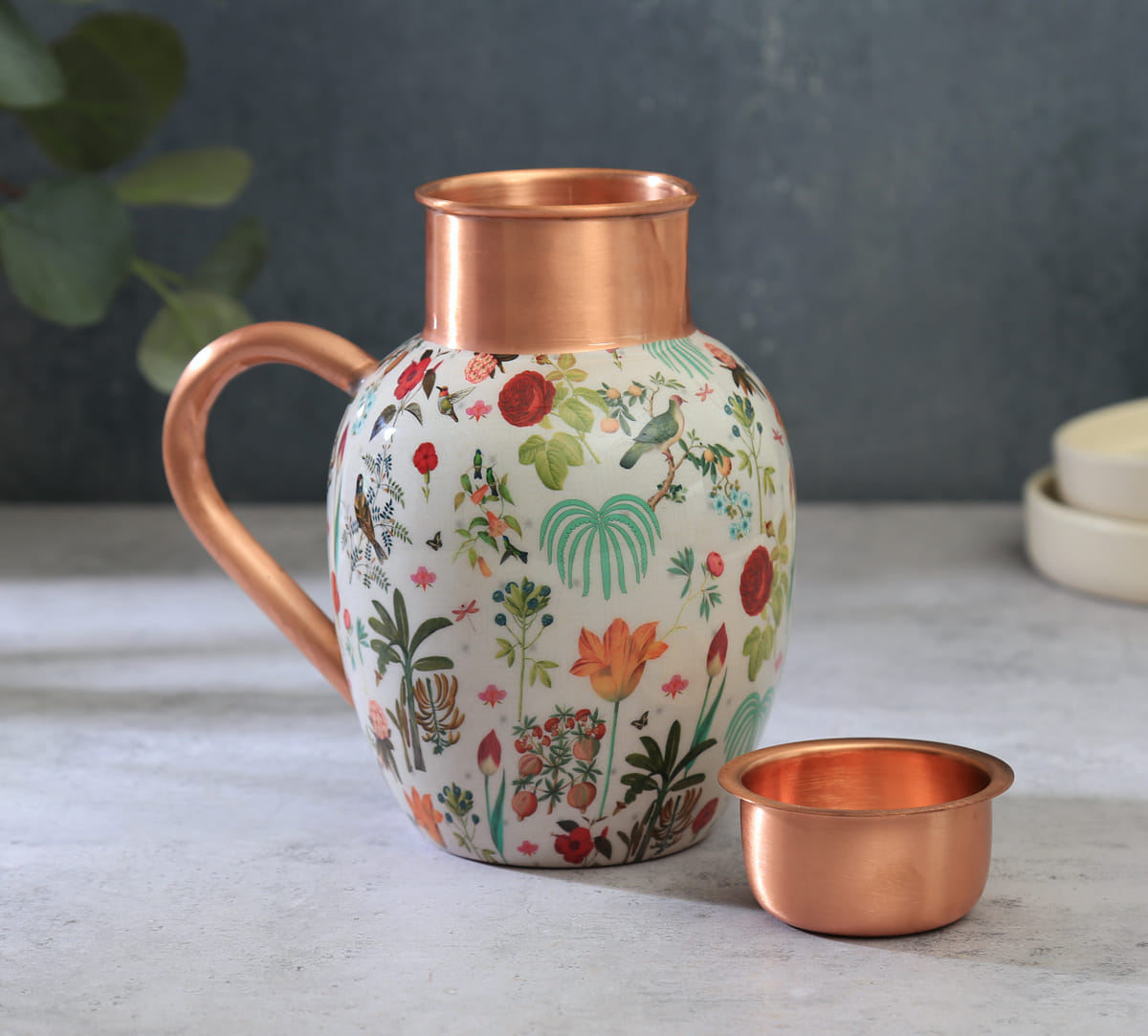 India Circus by Krsnaa Mehta Petal and Plume Copper Jug