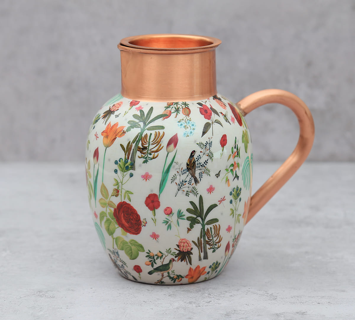 India Circus by Krsnaa Mehta Petal and Plume Copper Jug
