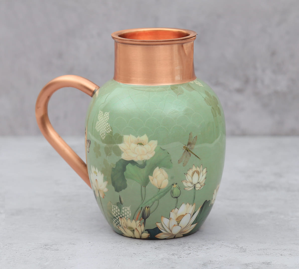 India Circus by Krsnaa Mehta Sage Serenity Copper Jug Set