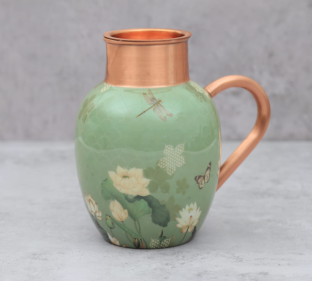 India Circus by Krsnaa Mehta Sage Serenity Copper Jug Set