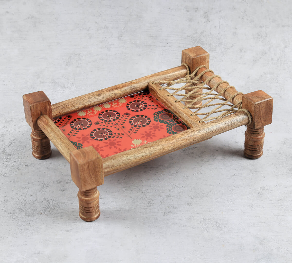 India Circus by Krsnaa Mehta Raceme Rosettes Wooden Platter