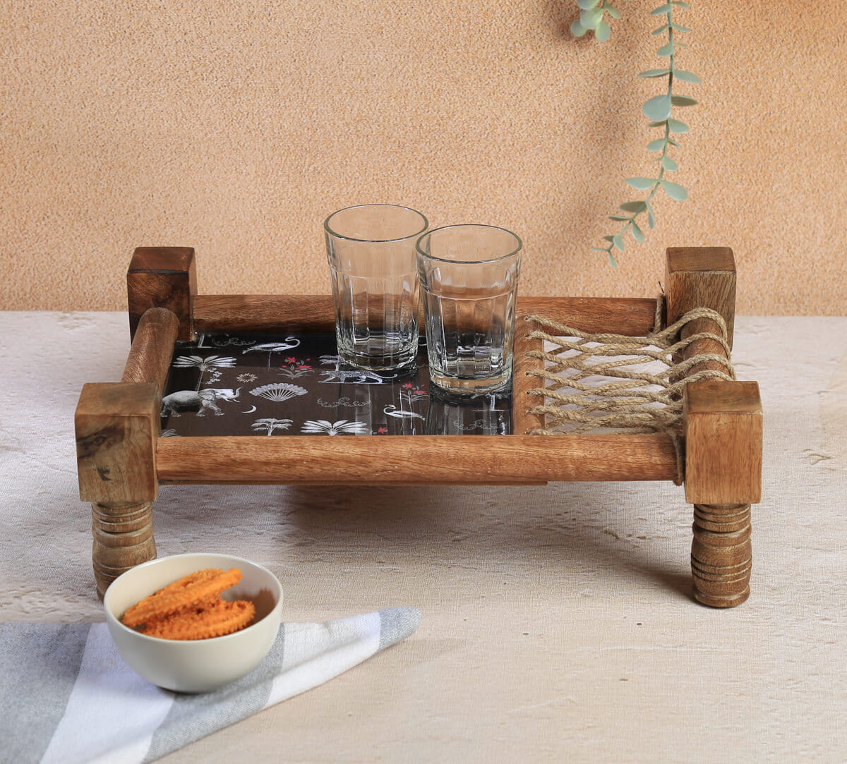 India Circus by Krsnaa Mehta Animalia Creations Wooden Platter