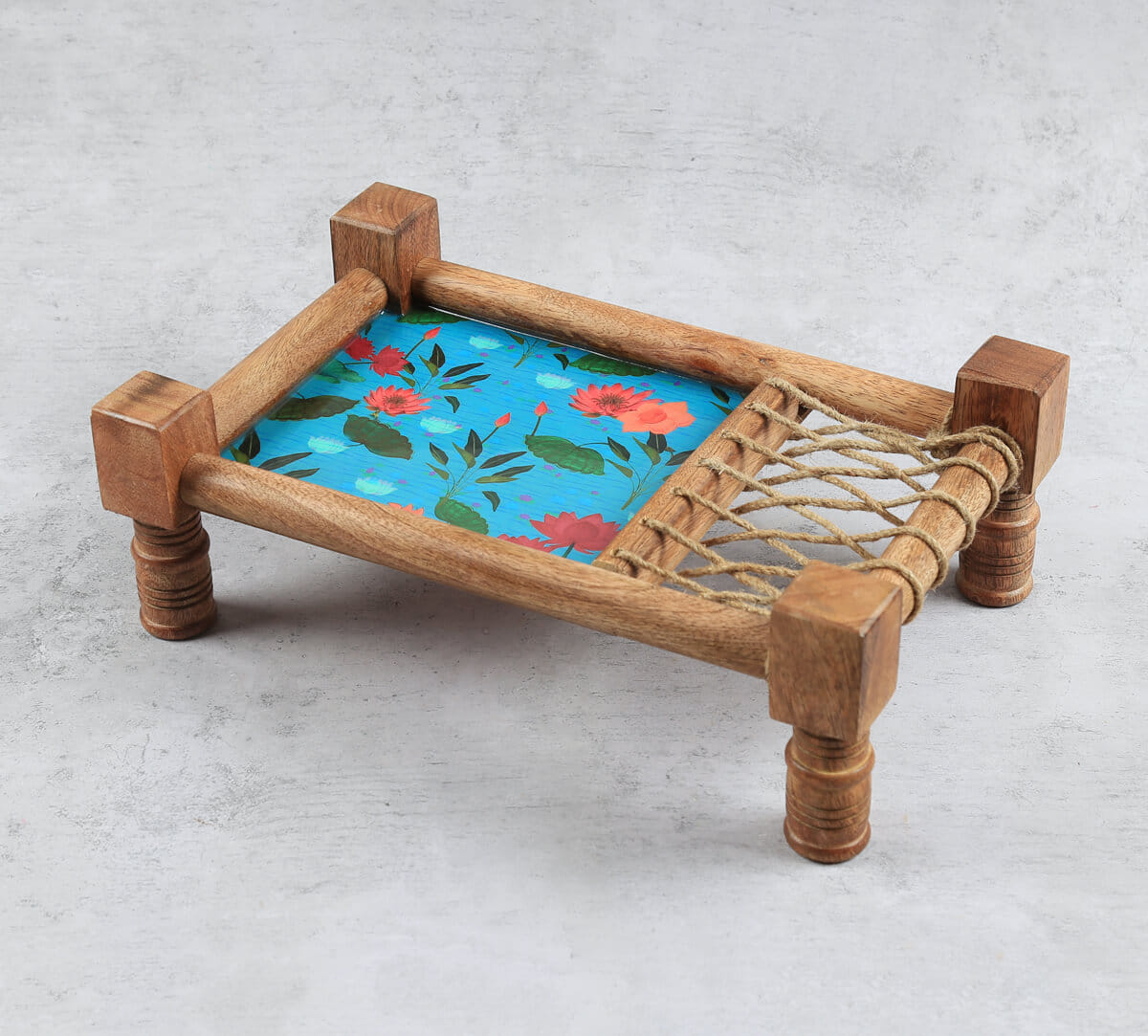 India Circus by Krsnaa Mehta Blossomy Mosaic Wooden Platter