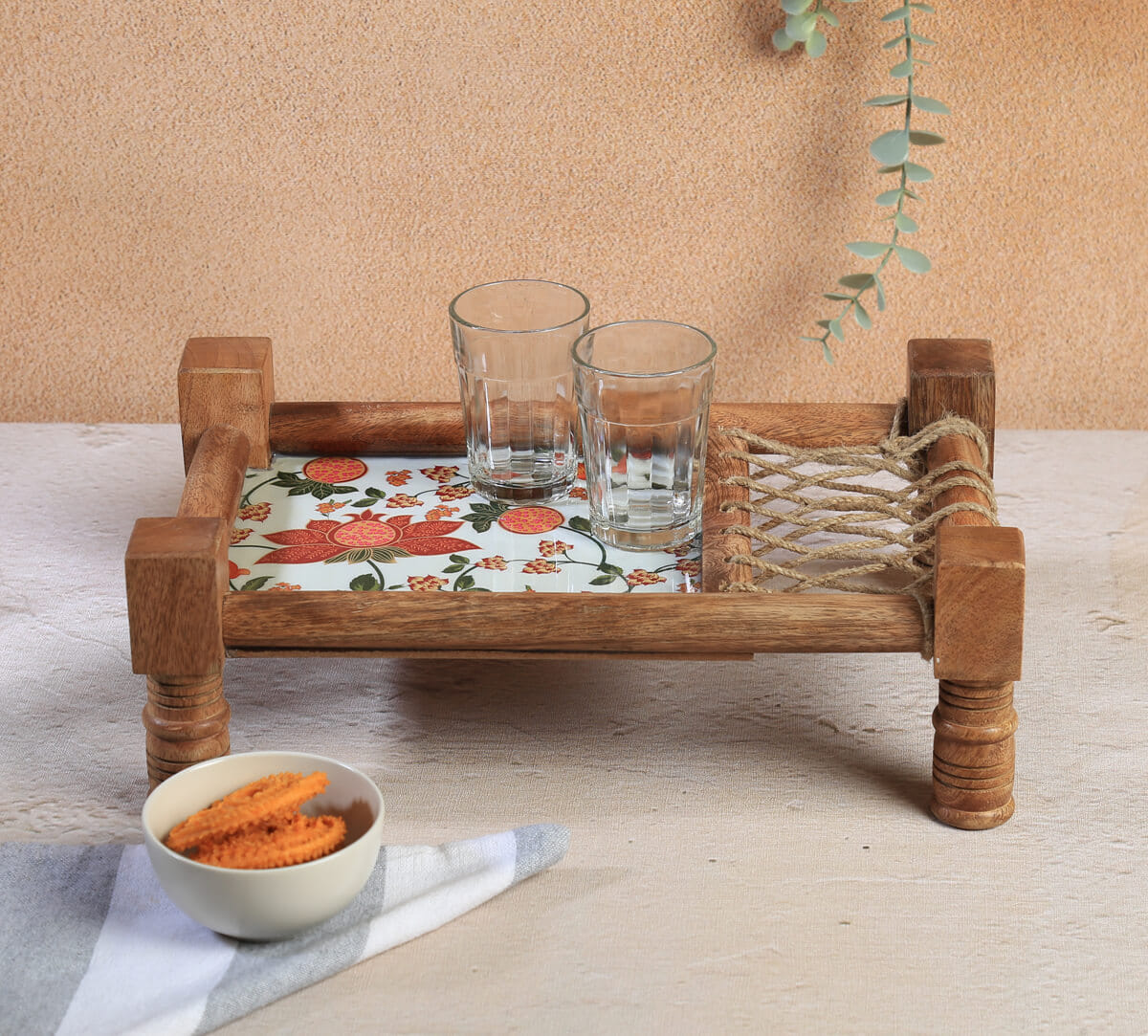 India Circus by Krsnaa Mehta Blushed Orchard Wooden Platter