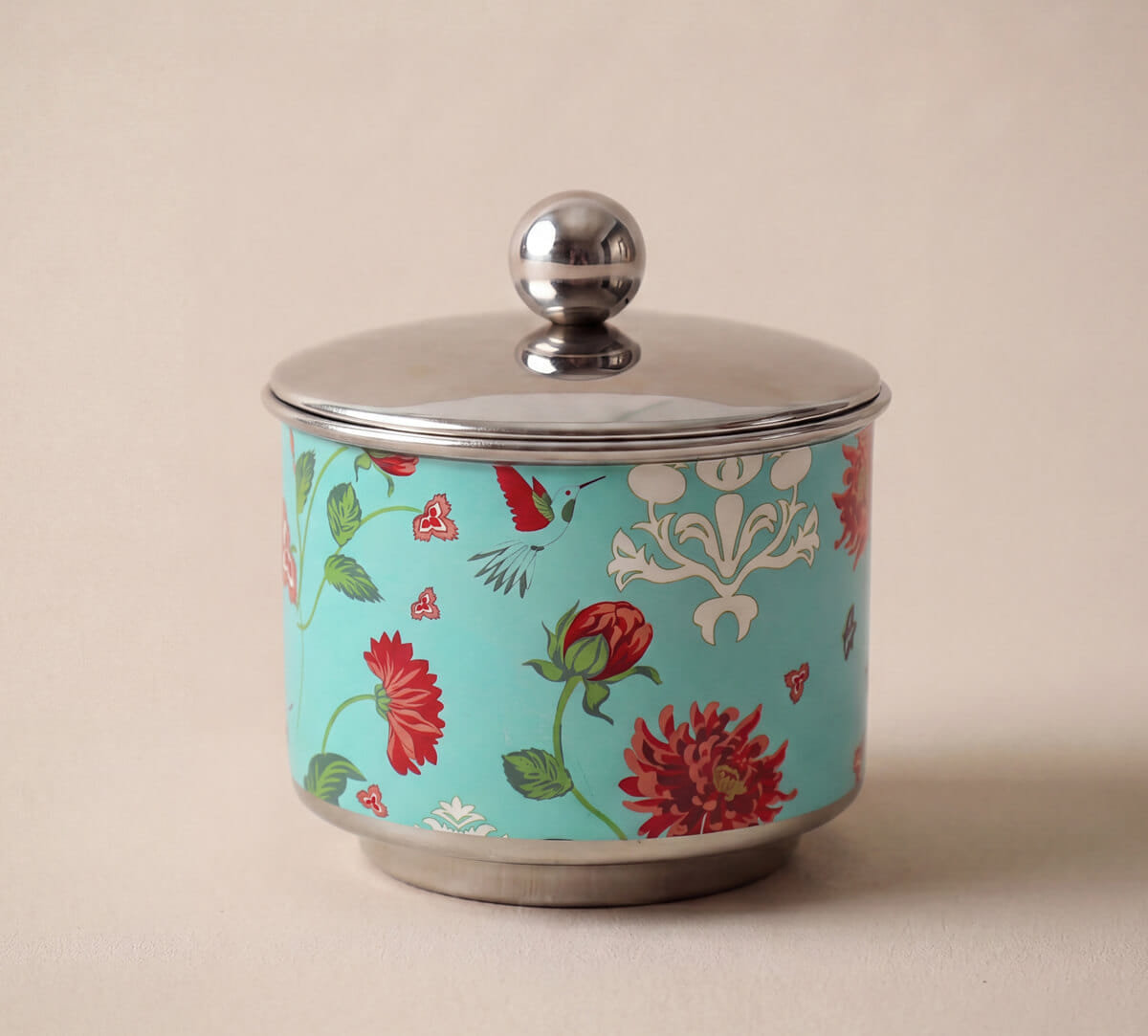 India Circus by Krsnaa Mehta Zinnian Jazz Steel Bowl with Lid