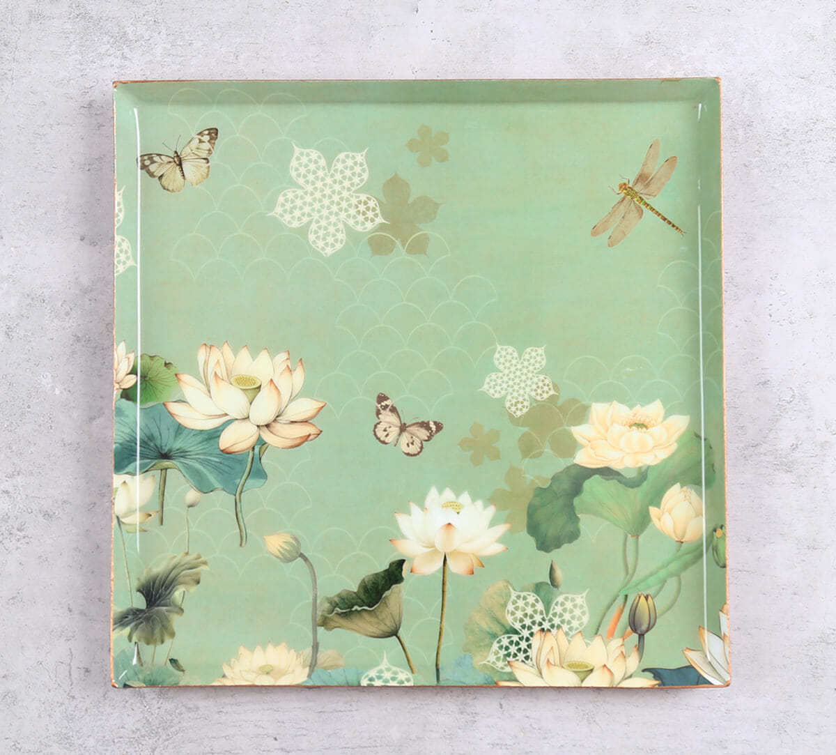 India Circus by Krsnaa Mehta Sage Serenity Steel Platter