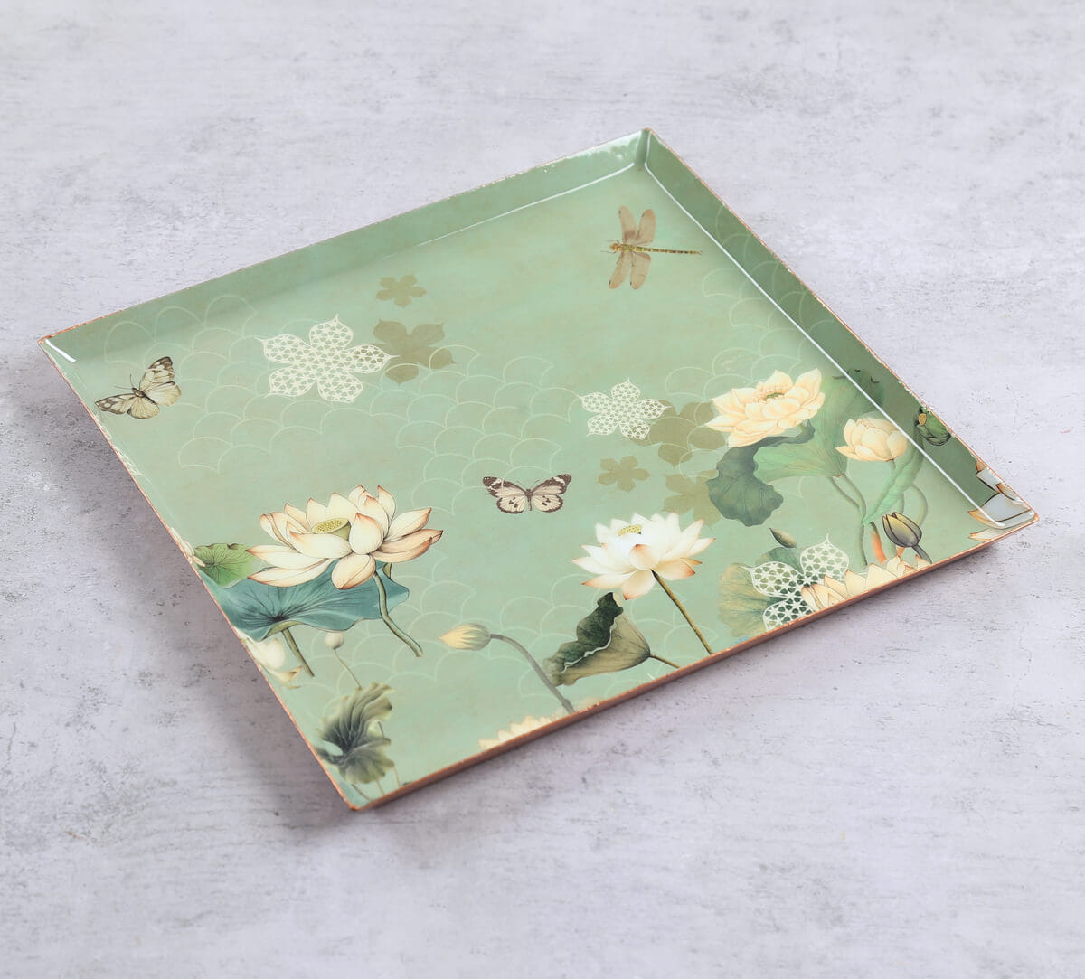 India Circus by Krsnaa Mehta Sage Serenity Steel Platter