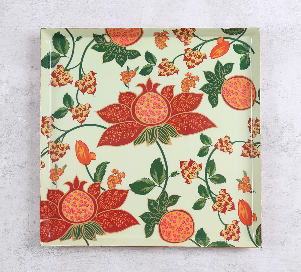 India Circus by Krsnaa Mehta Blushed Orchard Steel Platter