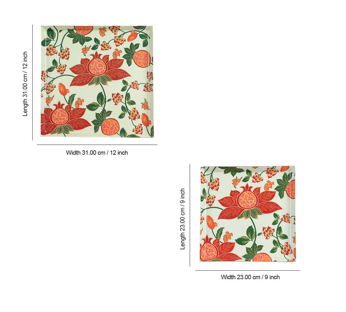 India Circus by Krsnaa Mehta Blushed Orchard Steel Platter