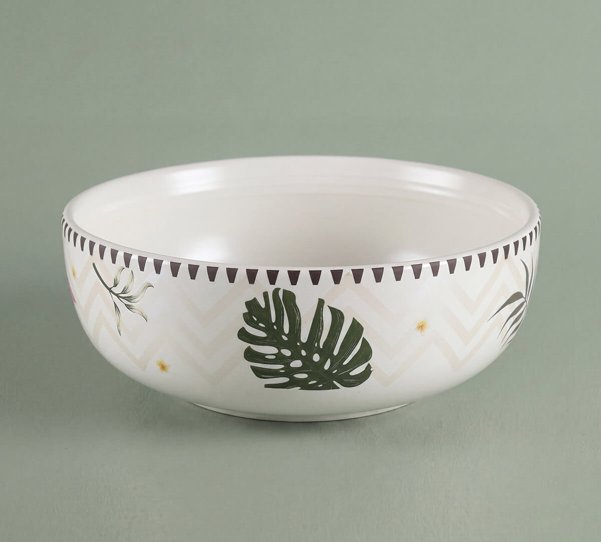 India Circus by Krsnaa Mehta Foraging Flamingo Serving Bowl