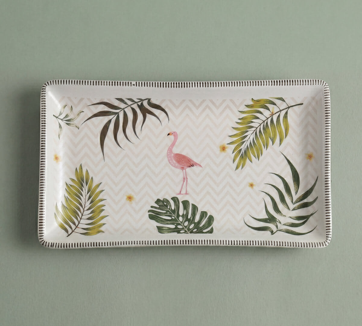 India Circus by Krsnaa Mehta Foraging Flamingo Platter