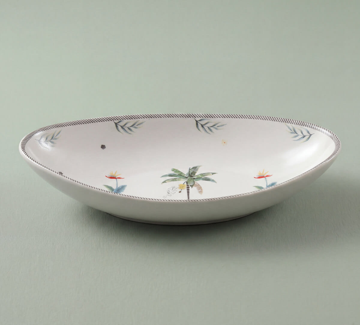 India Circus by Krsnaa Mehta Strelizias Garden Boat Shape Platter