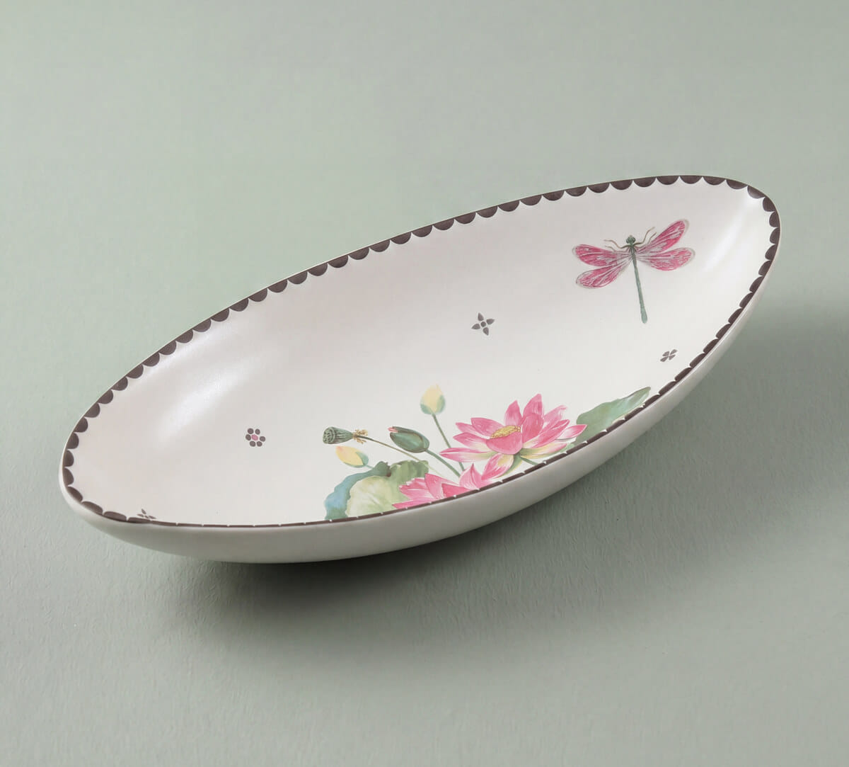India Circus by Krsnaa Mehta Lotus Pond Boat Shape Platter