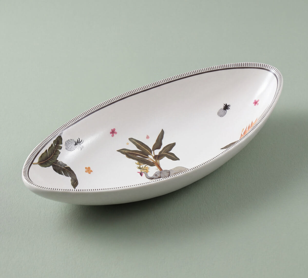 India Circus by Krsnaa Mehta Travellers Garden Boat Shape Platter