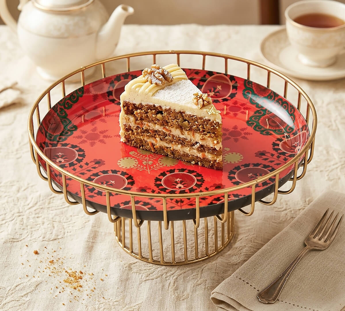 India Circus by Krsnaa Mehta Raceme Rosettes Cake Stand