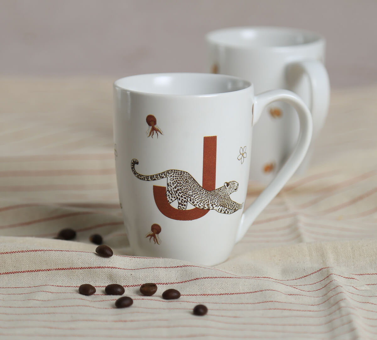 India Circus by Krsnaa Mehta Jelling Jaguars Porcelain Coffee Mug