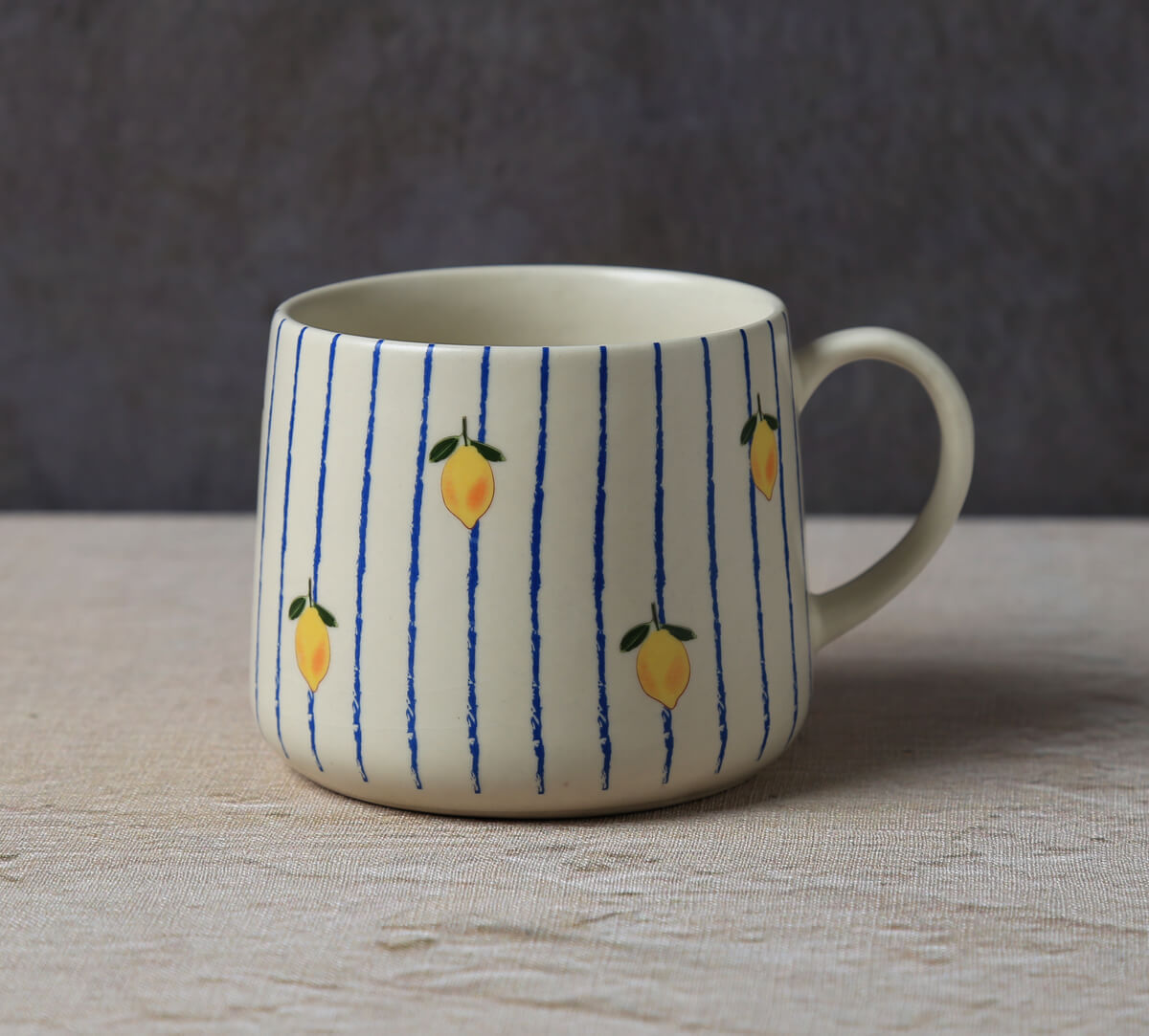 India Circus by Krsnaa Mehta Striped Citrus Coffee Mug