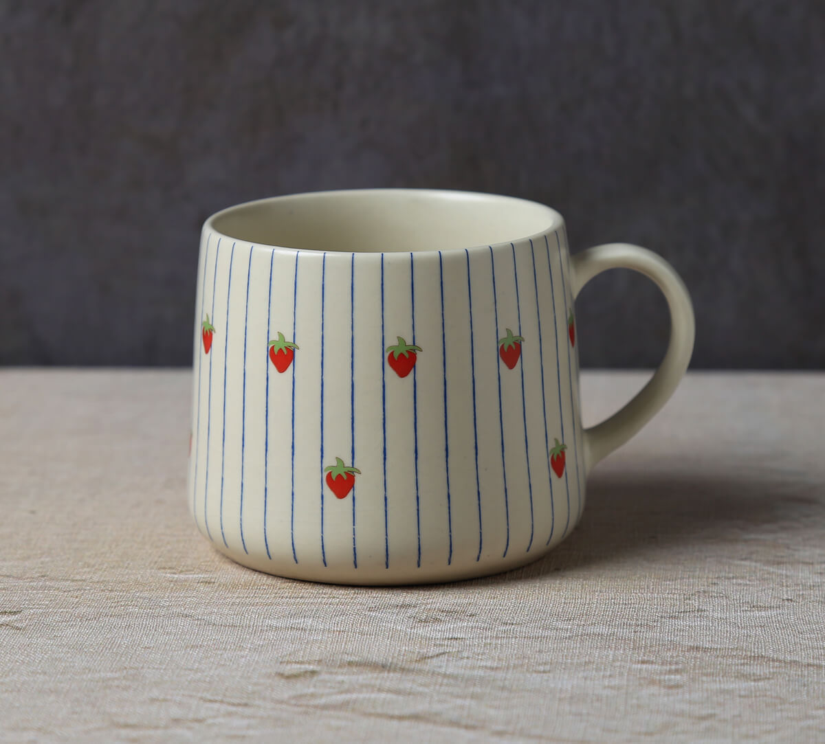 India Circus by Krsnaa Mehta Banded Strawberries Coffee Mug