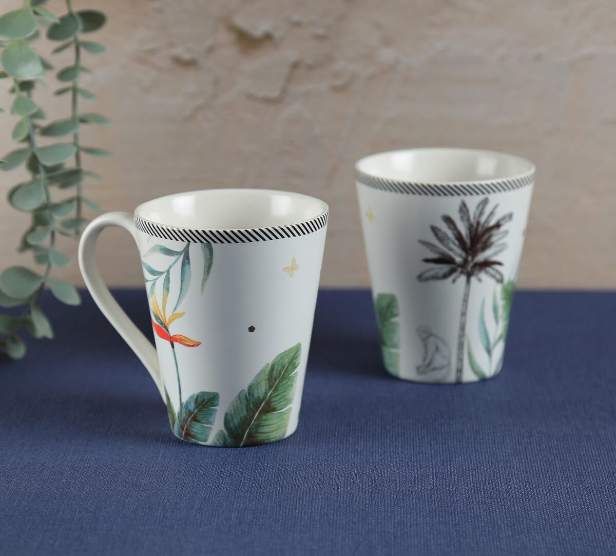 India Circus by Krsnaa Mehta Strelizia's Garden Coffee Mug Set of 2