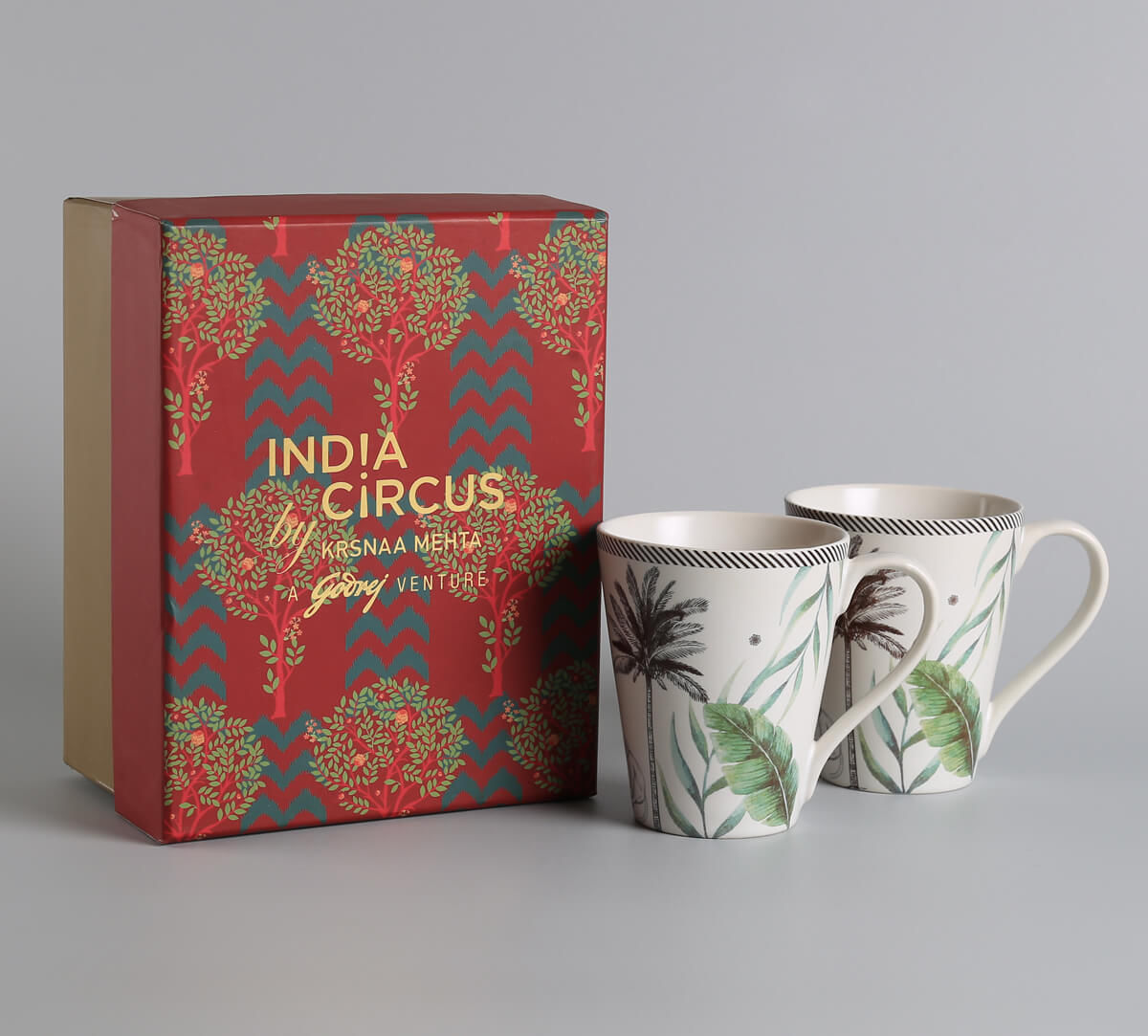 India Circus by Krsnaa Mehta Strelizia's Garden Coffee Mug Set of 2