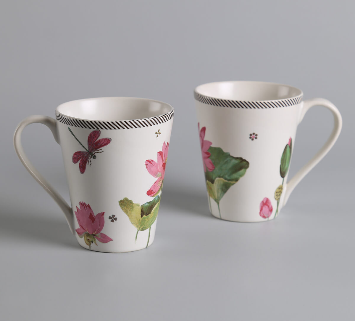 India Circus by Krsnaa Mehta Lotus Pond Katori Coffee Mug Set of 2