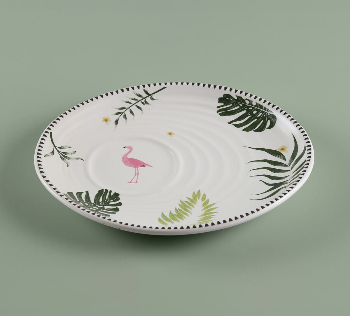 India Circus by Krsnaa Mehta Foraging Flamingo Cup & Saucer Set of 4