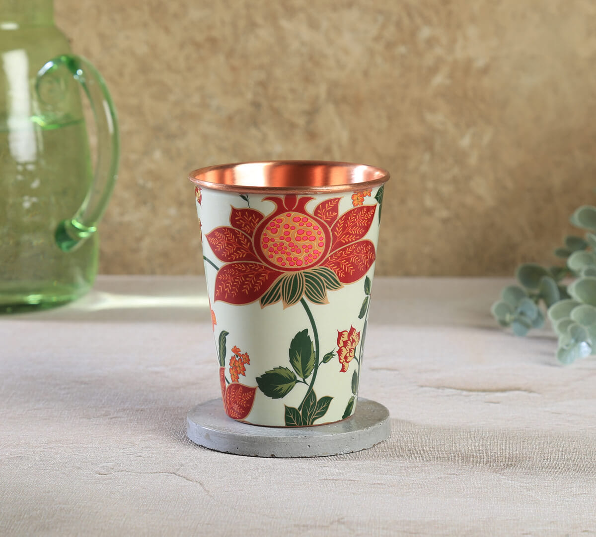 India Circus by Krsnaa Mehta Blushed Orchard Copper Tumbler Big