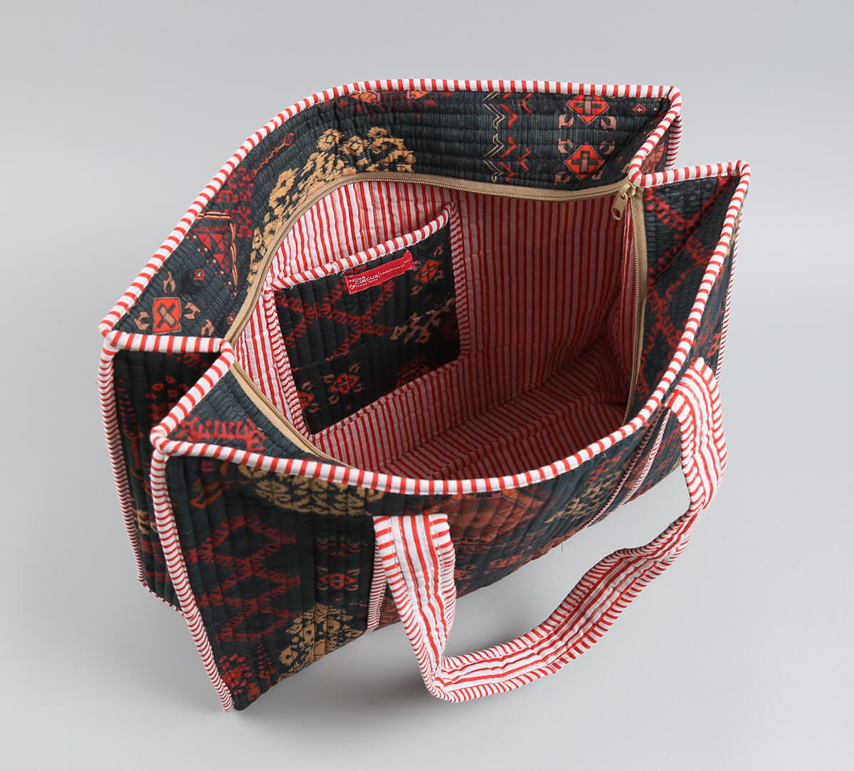 India Circus by Krsnaa Mehta Enchanting Mirage Quilted Tote Bag
