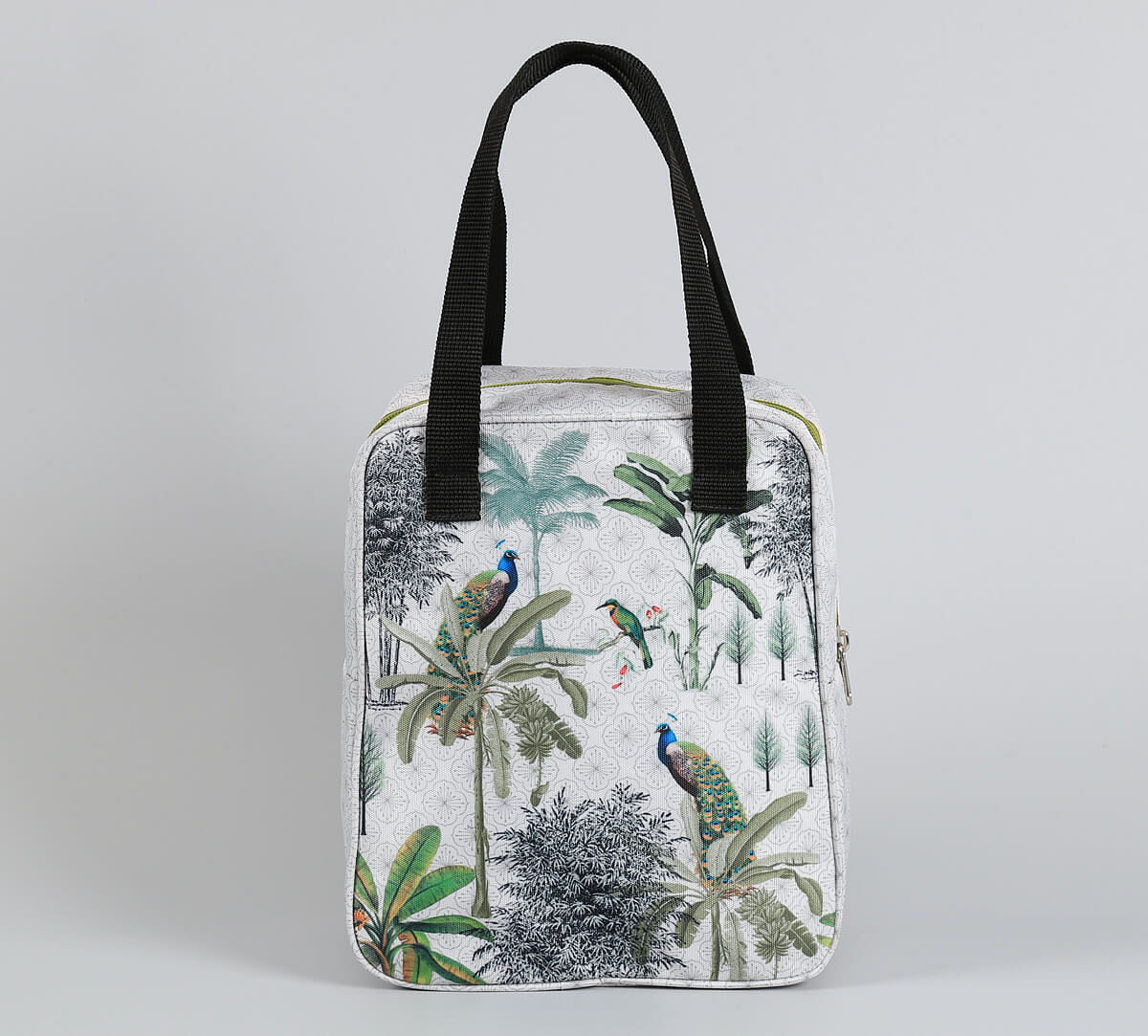 India Circus by Krsnaa Mehta Peacock Throne Paradise Insulated Lunch Bag