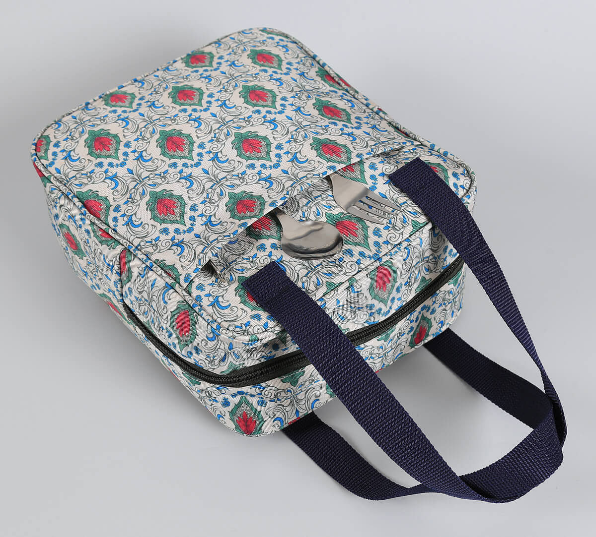 India Circus by Krsnaa Mehta Rosebuds of Damask Insulated Lunch Bag