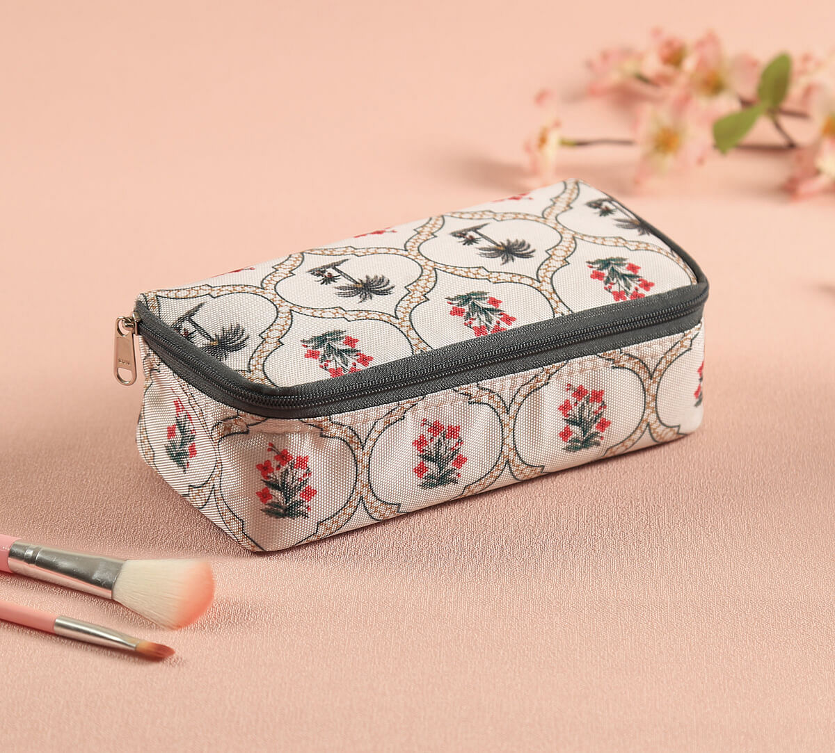 India Circus by Krsnaa Mehta Tropic Tryst Cosmetic Pouch