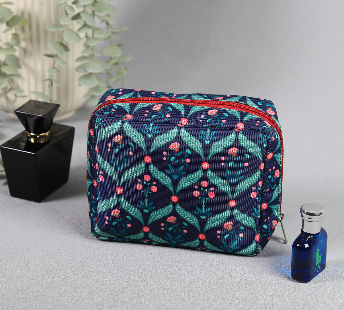 India Circus by Krsnaa Mehta Iron Blooming Dahlia Travel Pouch