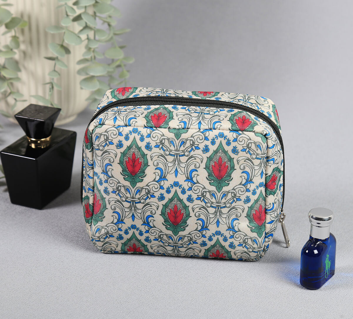 India Circus by Krsnaa Mehta Rosebuds of Damask Travel Pouch