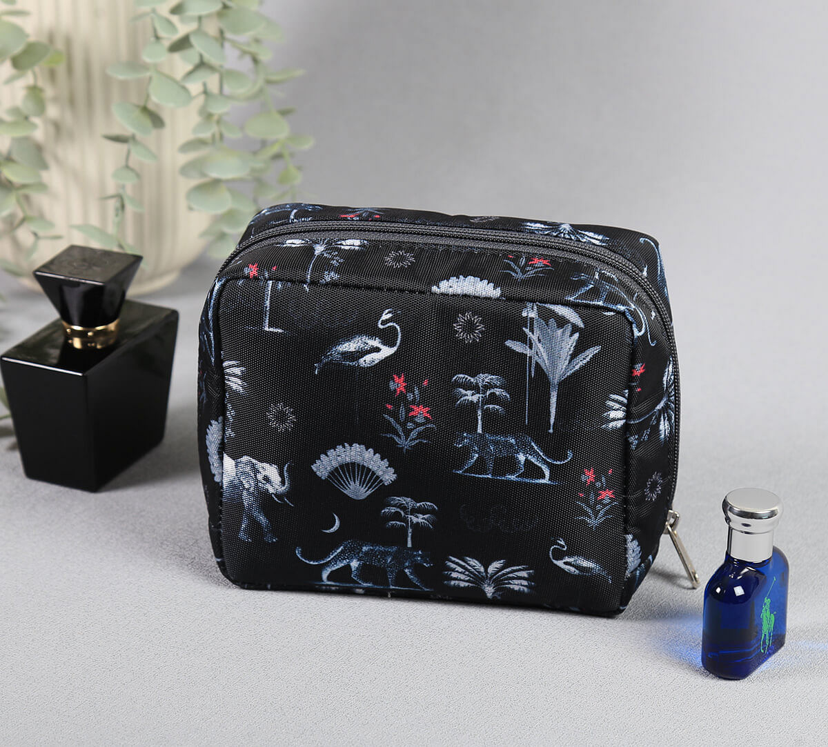 India Circus by Krsnaa Mehta Animalia Creations Travel Pouch