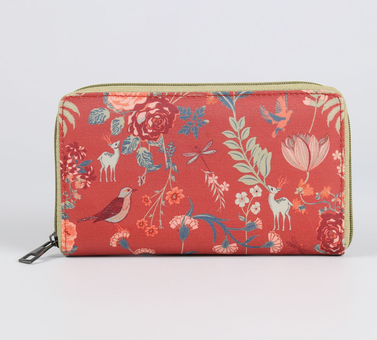India Circus by Krsnaa Mehta Floral Galore Zipper Wallet