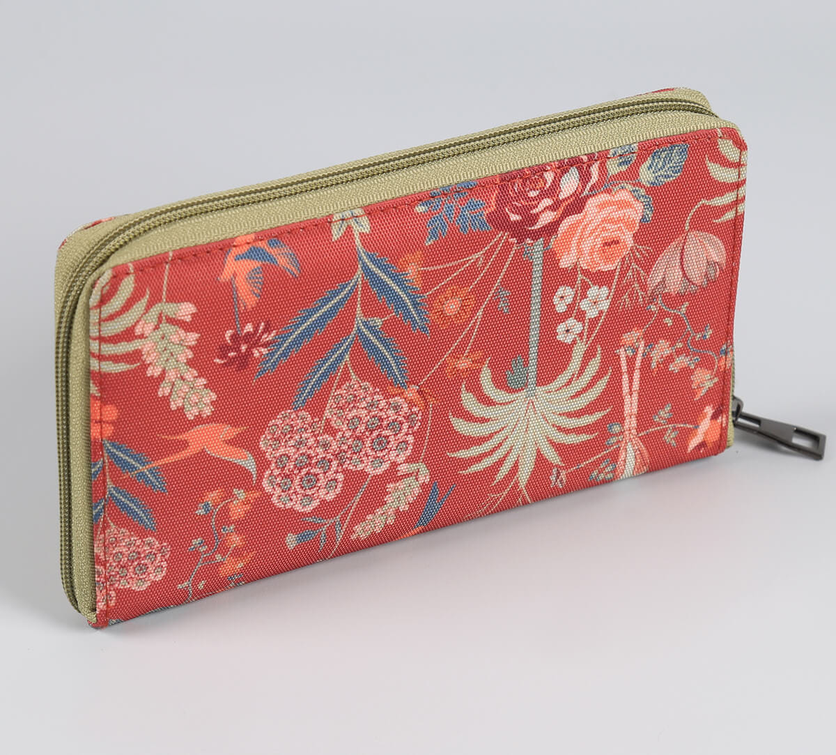 India Circus by Krsnaa Mehta Floral Galore Zipper Wallet