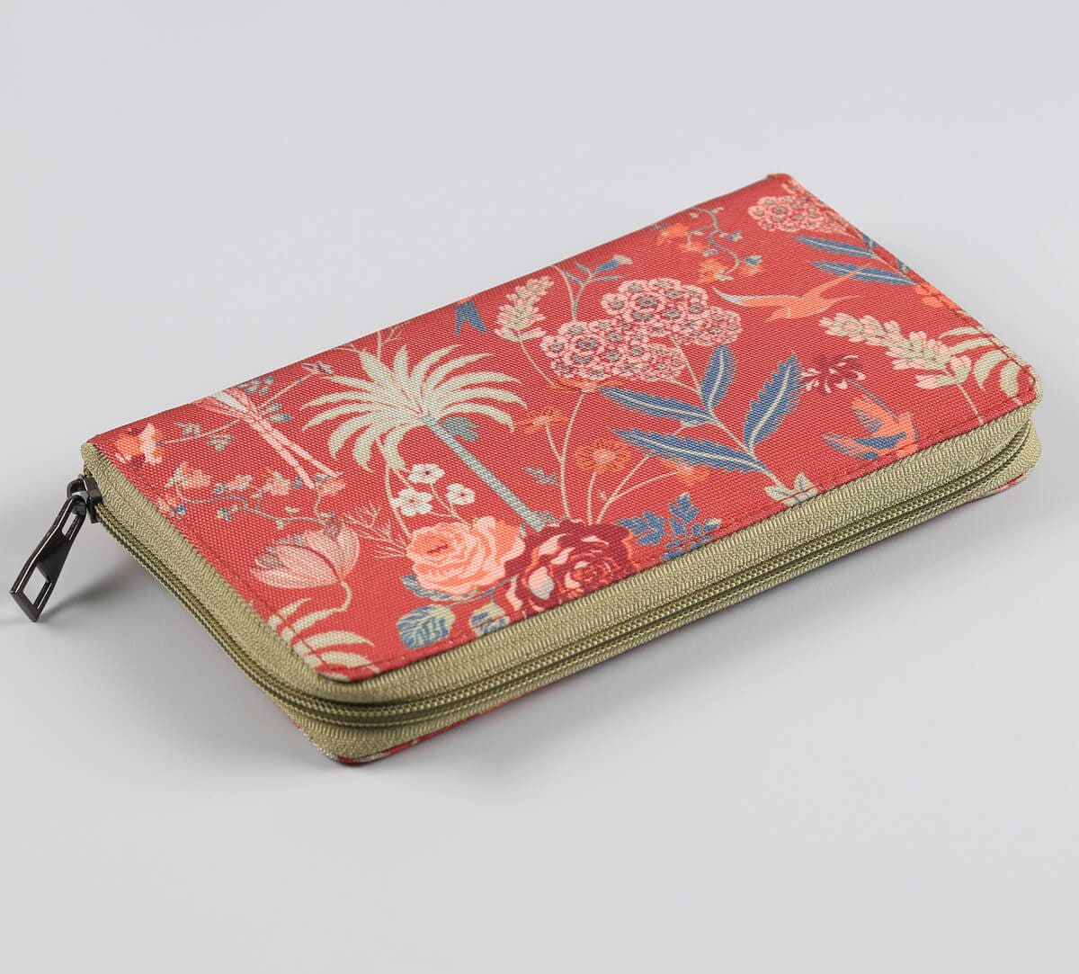 India Circus by Krsnaa Mehta Floral Galore Zipper Wallet