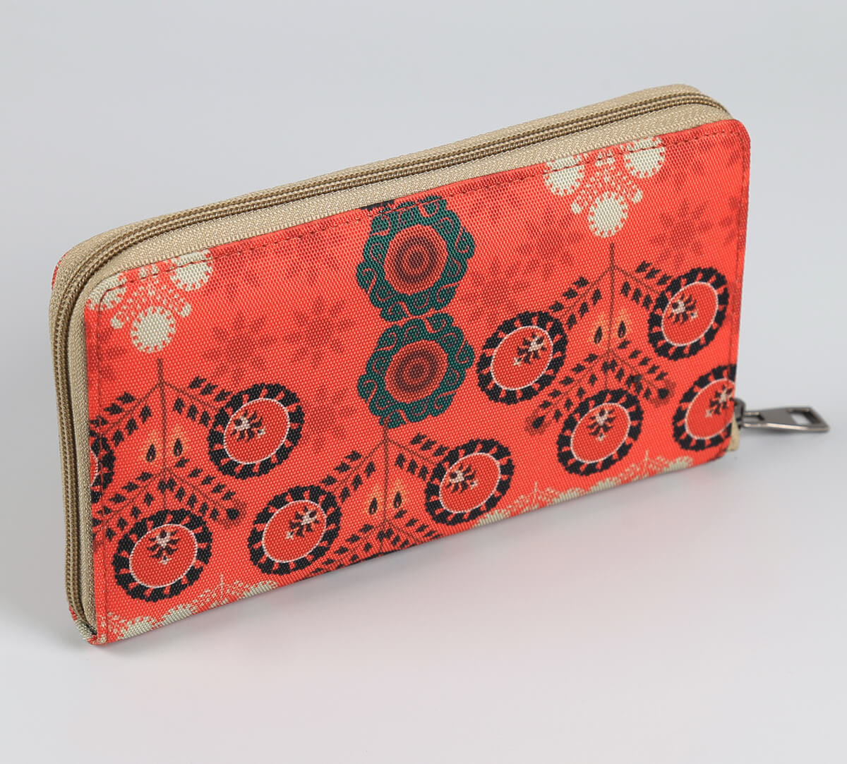 India Circus by Krsnaa Mehta Raceme Rosettes Zipper Wallet