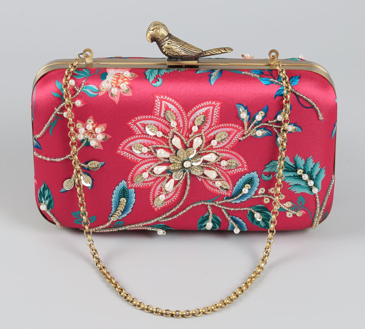 India Circus by Krsnaa Mehta Merry Magnolias Embroided Clutch
