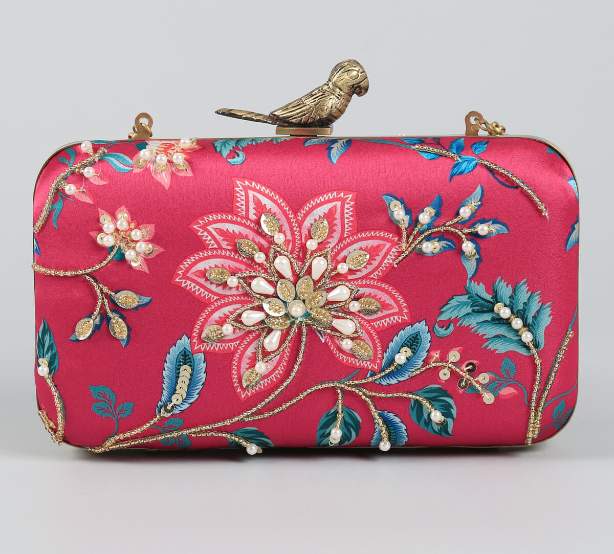 India Circus by Krsnaa Mehta Merry Magnolias Embroided Clutch