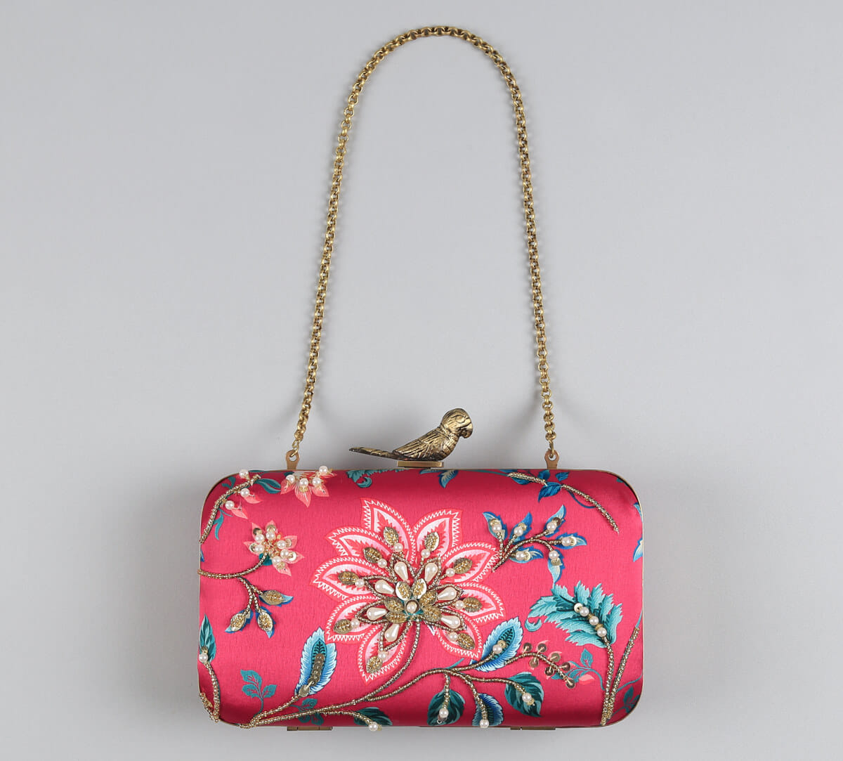 India Circus by Krsnaa Mehta Merry Magnolias Embroided Clutch