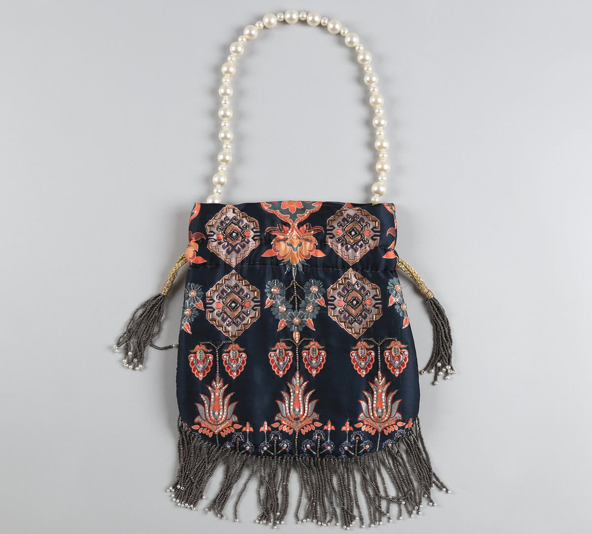 India Circus by Krsnaa Mehta Evergreen Essence Embroided Potli Bag