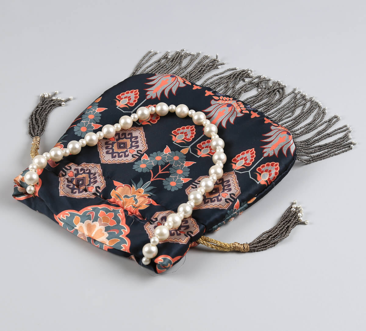 India Circus by Krsnaa Mehta Evergreen Essence Embroided Potli Bag