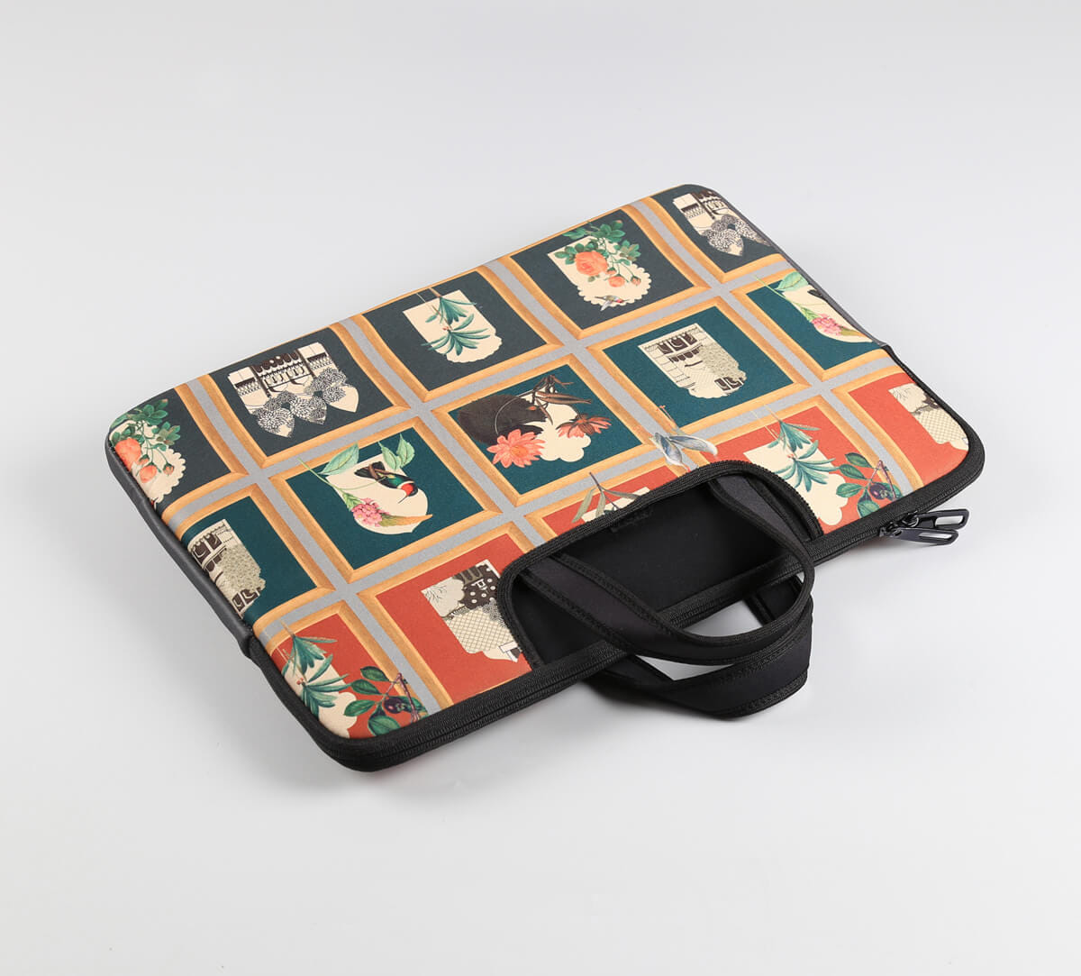 India Circus by Krsnaa Mehta Fluttering Blooms Laptop Bag