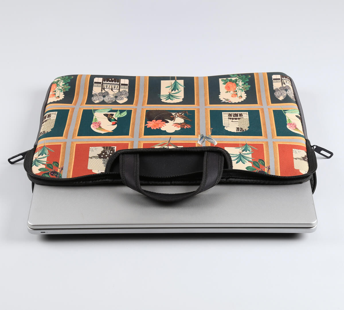 India Circus by Krsnaa Mehta Fluttering Blooms Laptop Bag