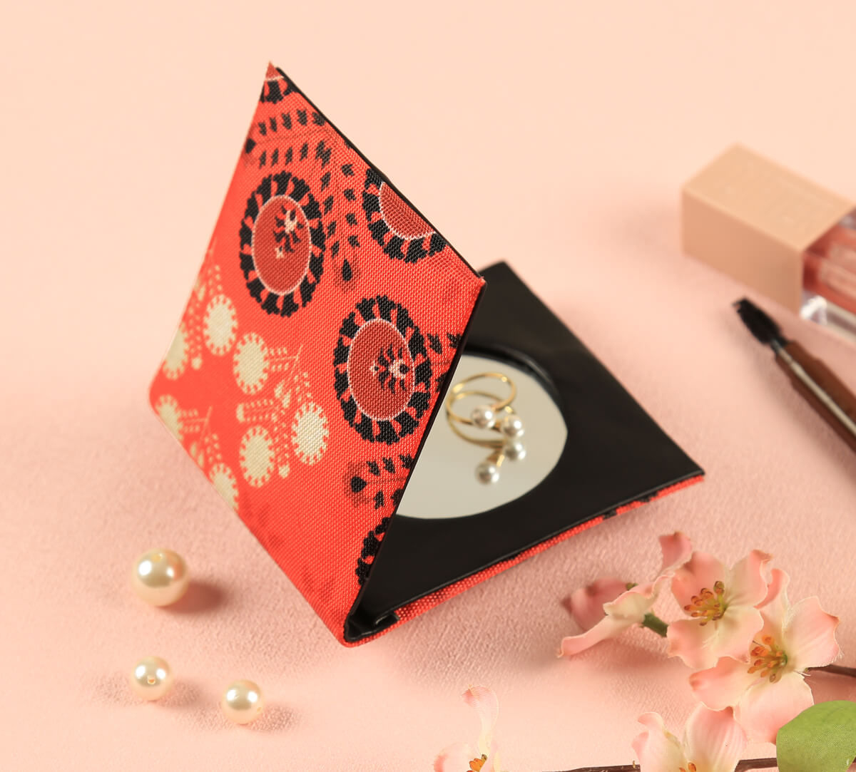 India Circus by Krsnaa Mehta Raceme Rosettes Pocket Mirror