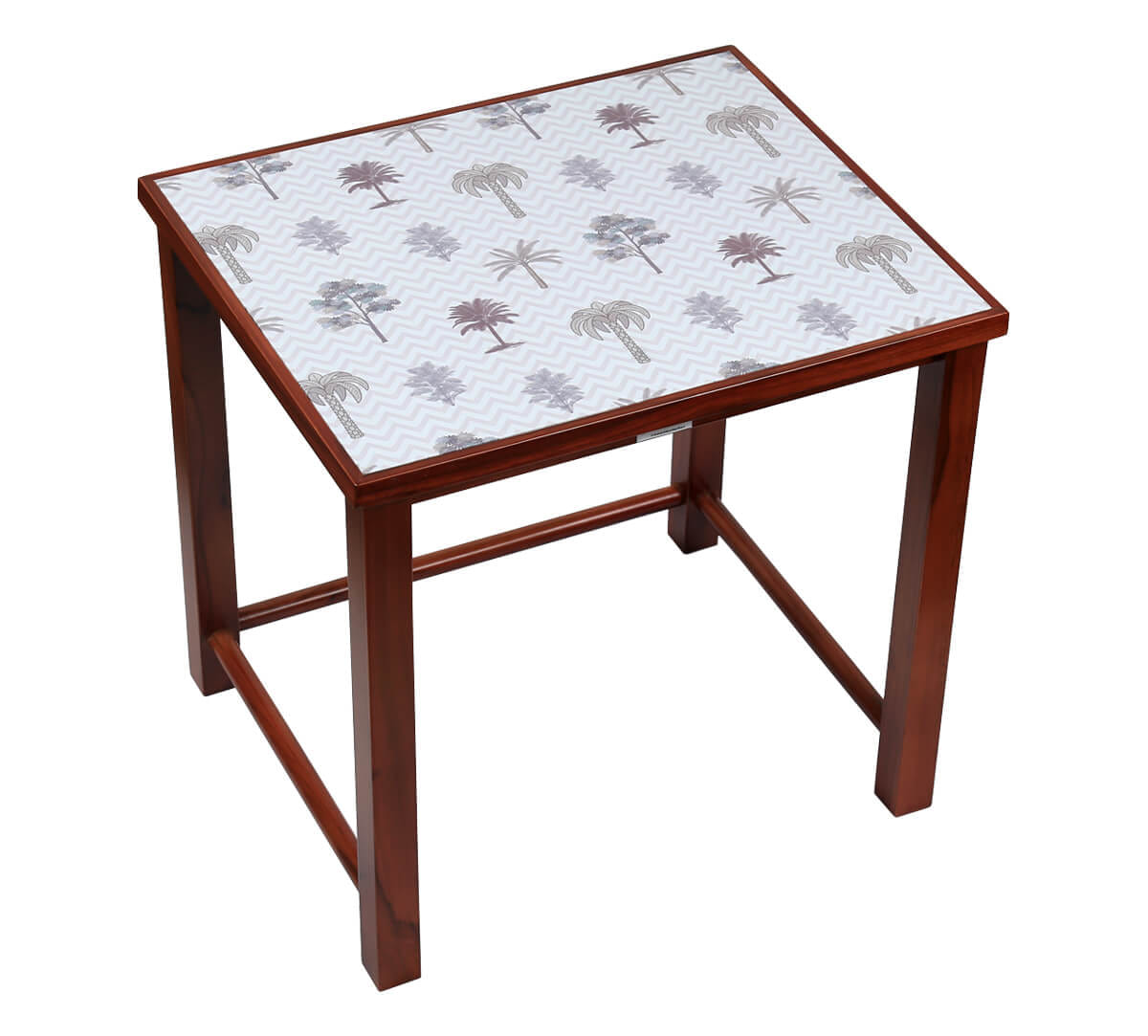 India Circus by Krsnaa Mehta Chevron Tales Cream Nesting Table