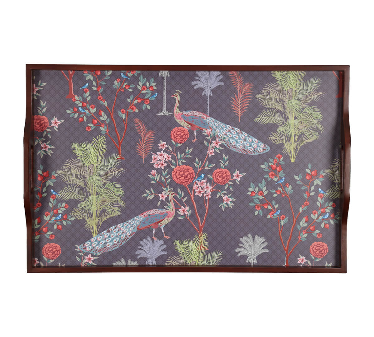 India Circus by Krsnaa Mehta Peacock Garden Tray Table