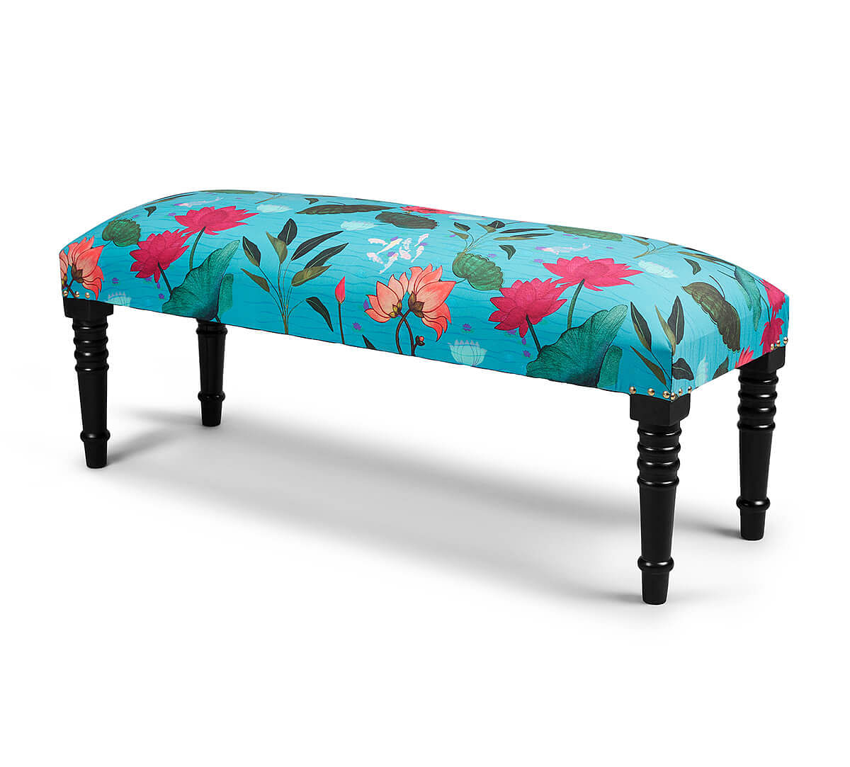India Circus by Krsnaa Mehta Blossomy Mosaic Wooden Bench